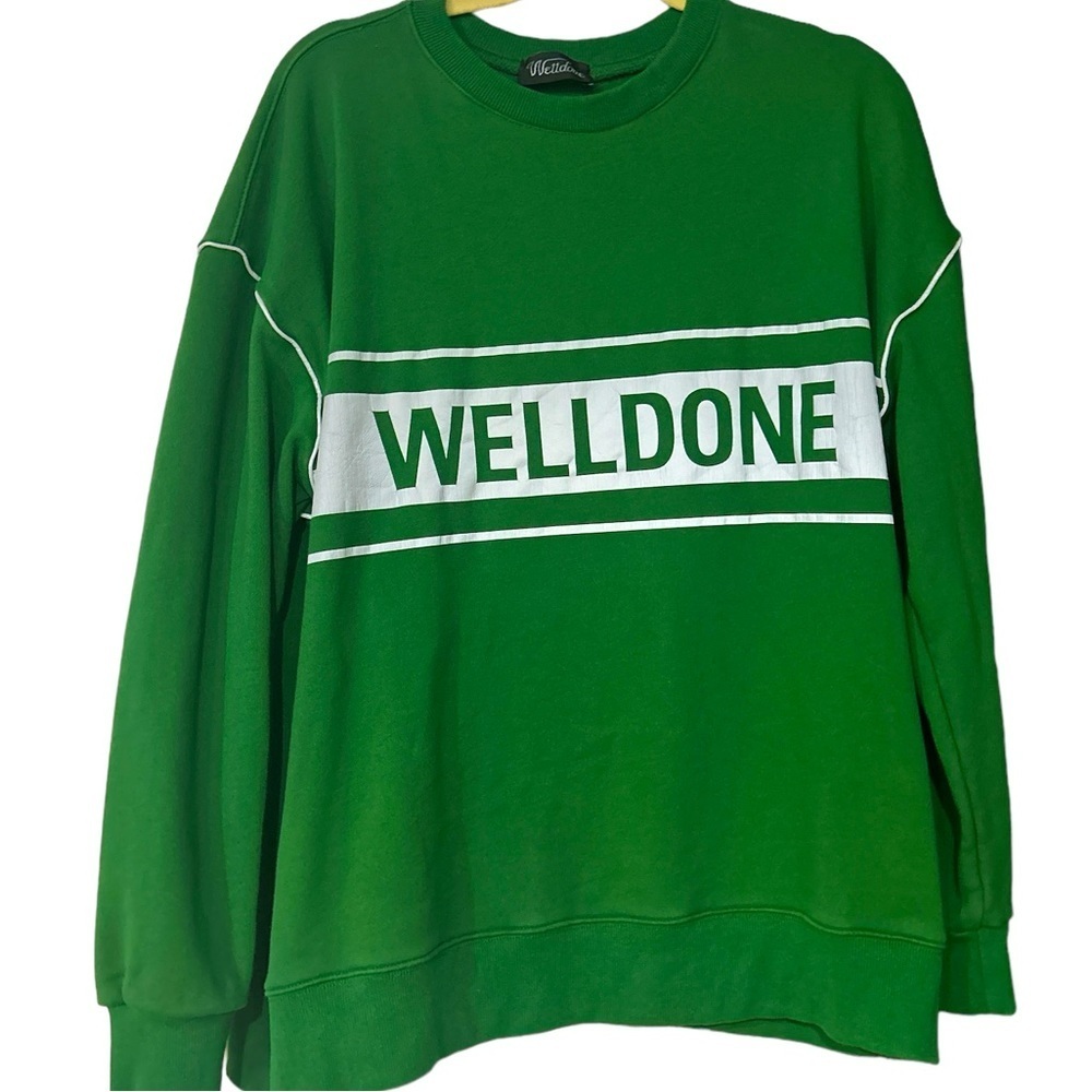 We11done green sweatshirt  Excellent condition Men's Size Medium-Unisex